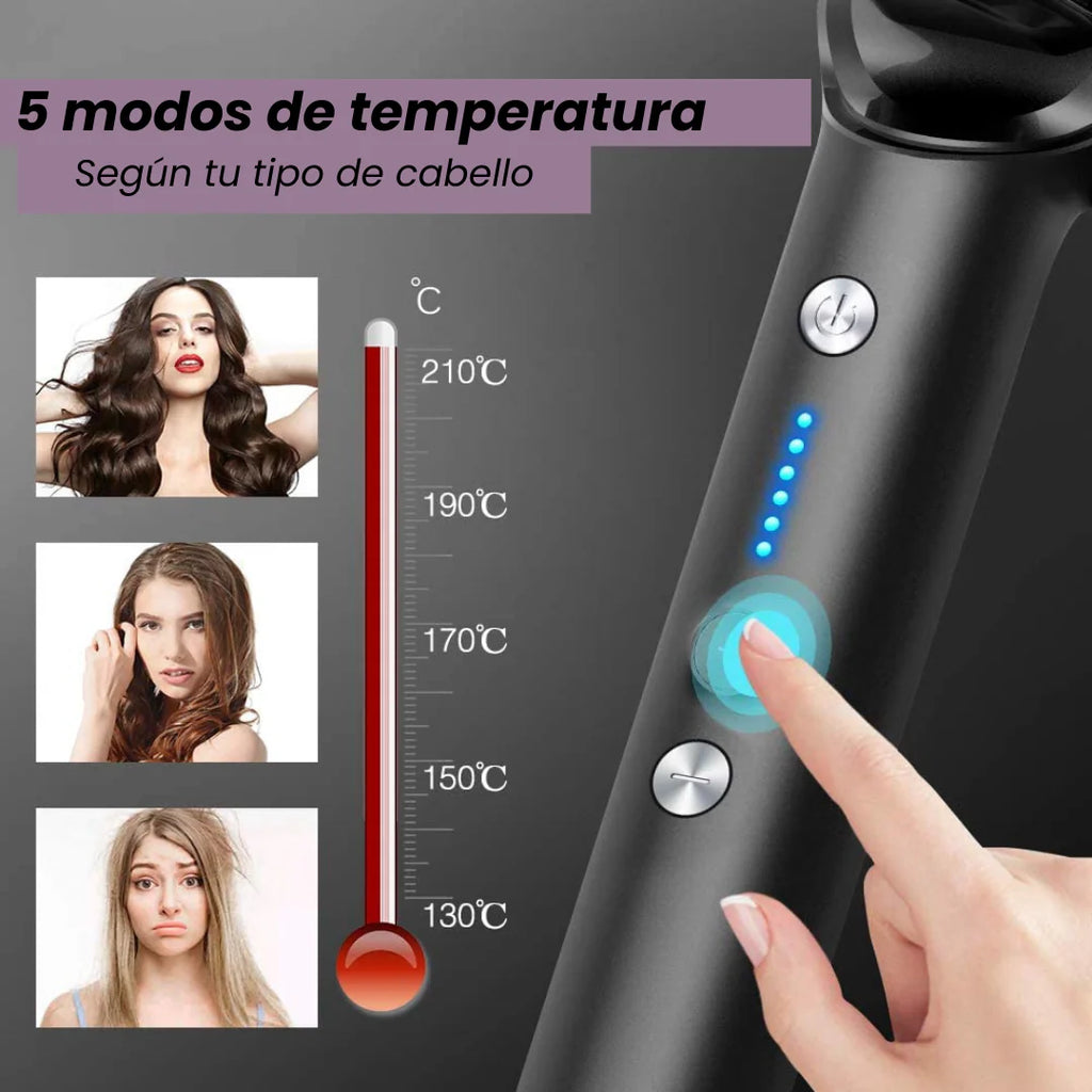 Cepillo alisador 2 en 1: peina y alisa al instante.