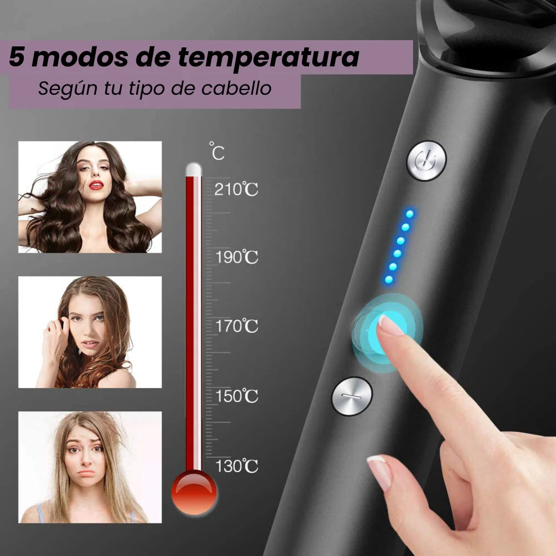 Cepillo alisador 2 en 1: peina y alisa al instante.